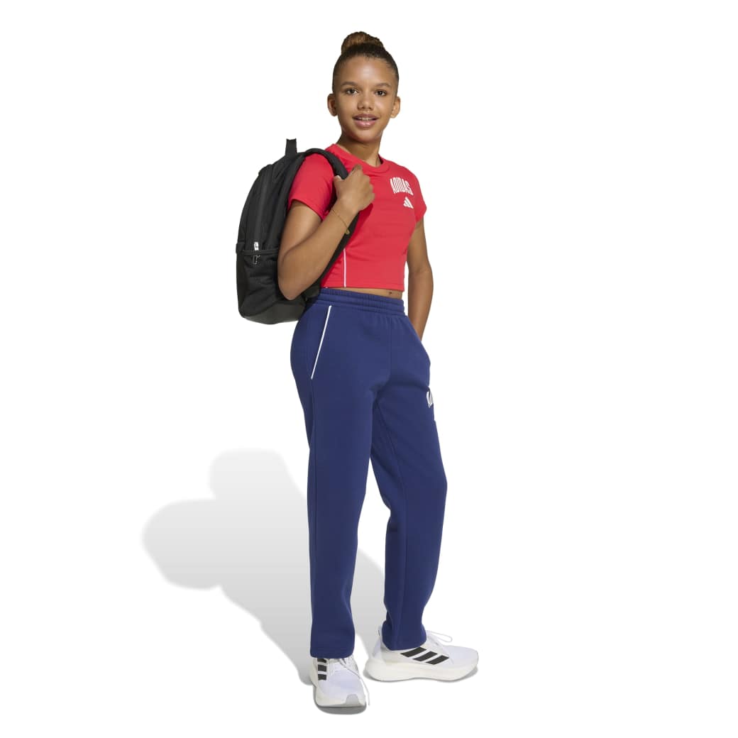 Adidas Blusa JW8658 INF COLEGIATTE Pure RubyWhite Poliester -5-